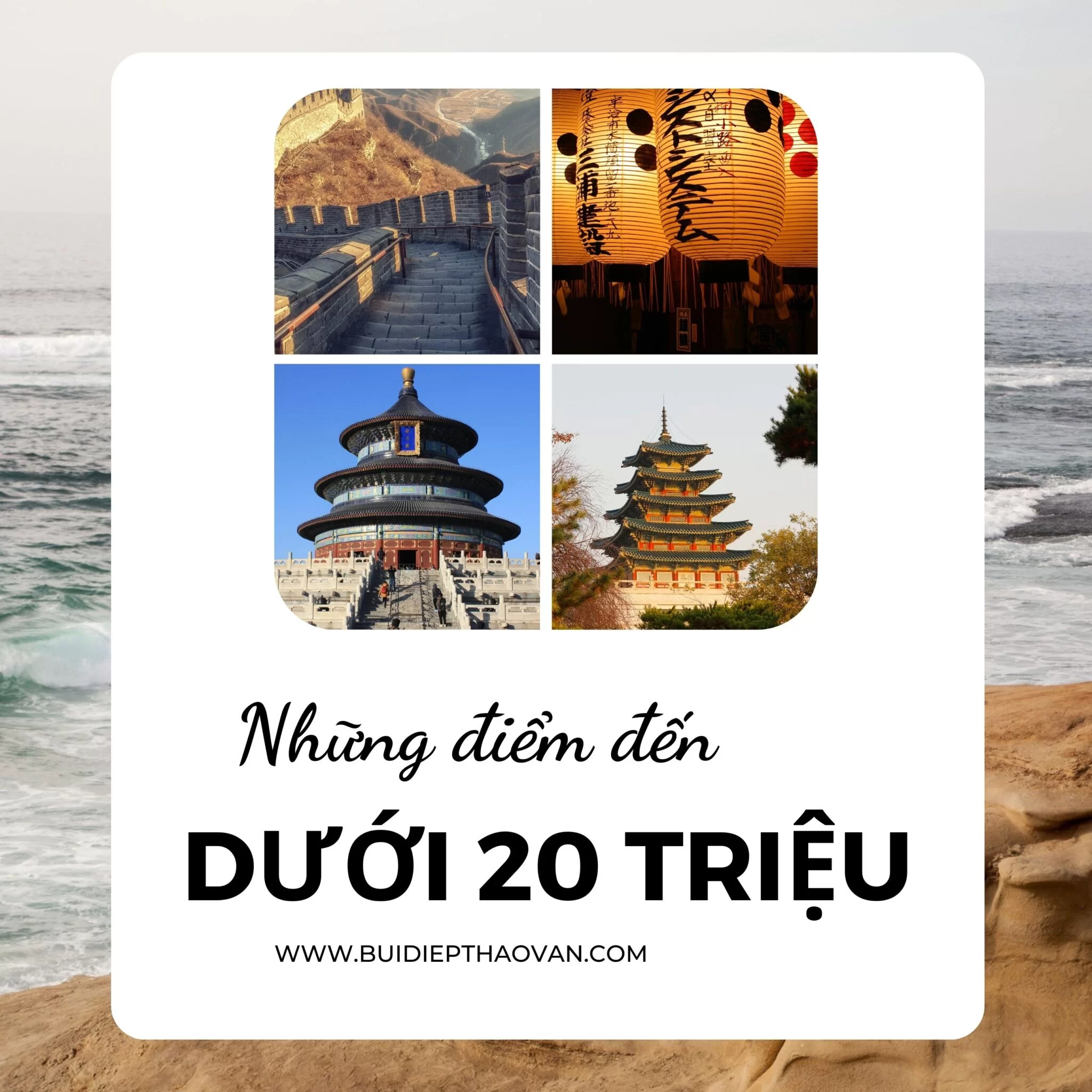 Những điểm đến dưới 20 triệu